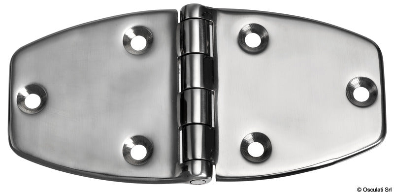 Trapezoidal AISI316 hinge 153x75x3.6mm - foto originale Osculati Srl