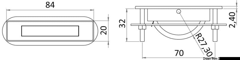 Delux pull handle w/ rotary opening system - foto originale Osculati Srl