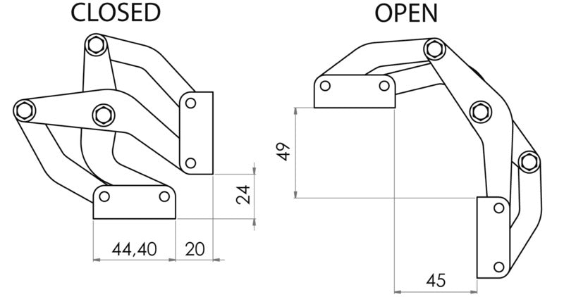 Spider hinge - foto originale Osculati Srl