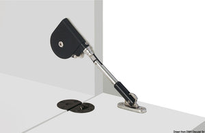 Sugatsune Soft-Down Stay black 1.62-3.68 Nm - foto originale Osculati Srl