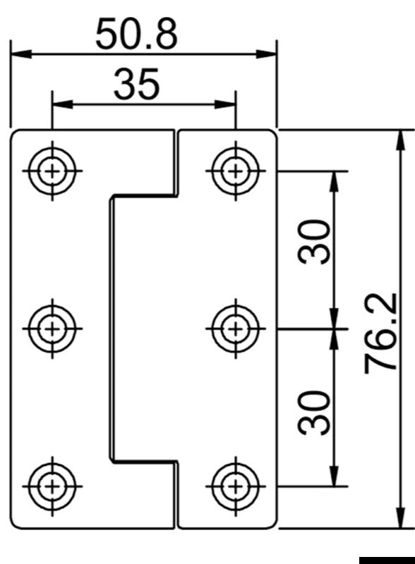 Self-supporting AISI316 51x78 mm - foto originale Osculati Srl