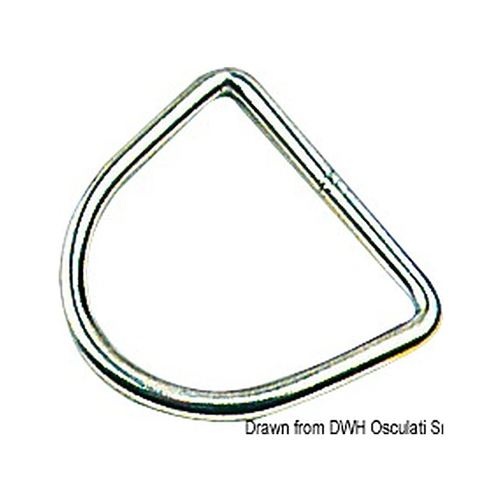 D-ring 8x50 mm (pack of 10) - foto originale Osculati Srl