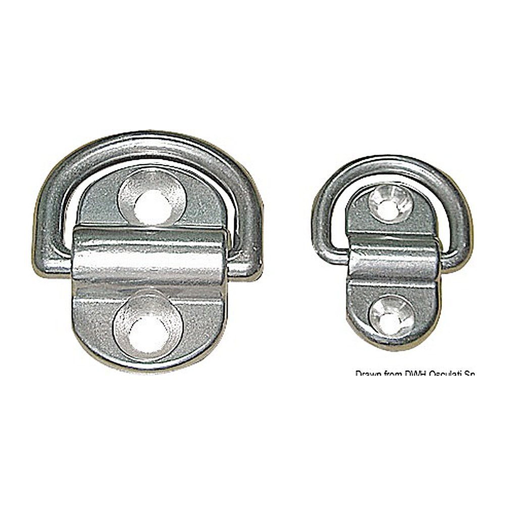SS swiveling half ring 45x66 mm - foto originale Osculati Srl