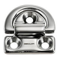 Klapbare oogplaat 75x77 mm ring 10 mm Breeklast kg 7000
