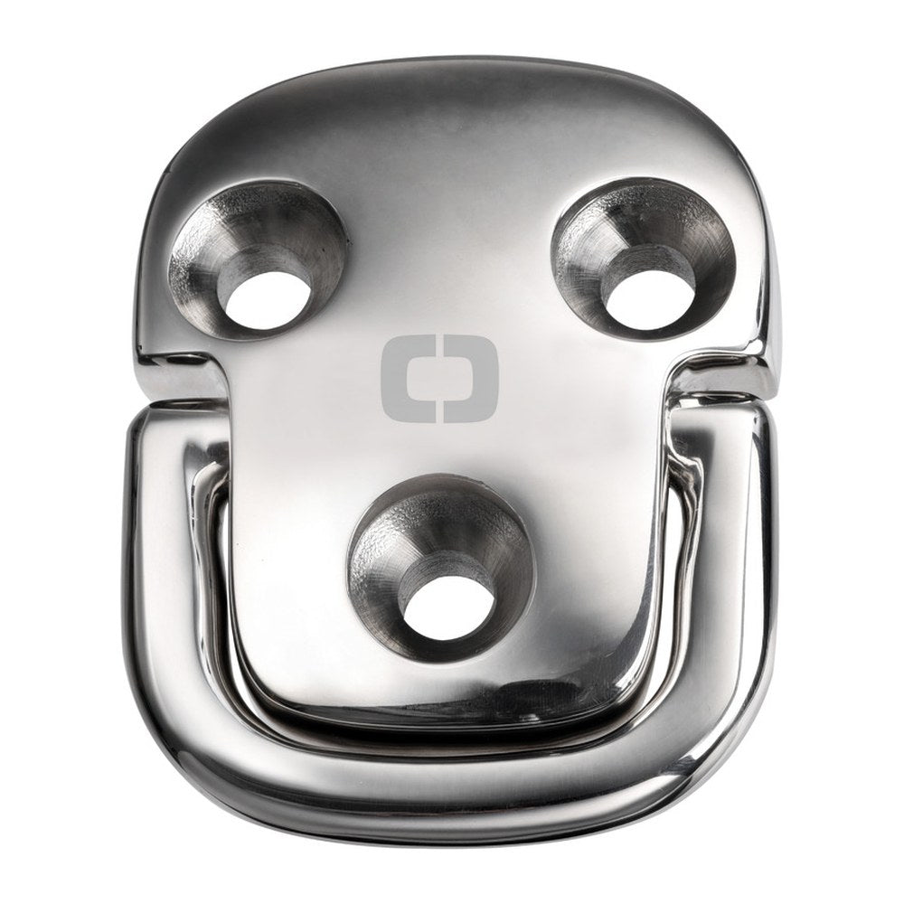 Squared pad eye 75x60 mm ring 8 mm BL 5100 kg - foto originale Osculati Srl