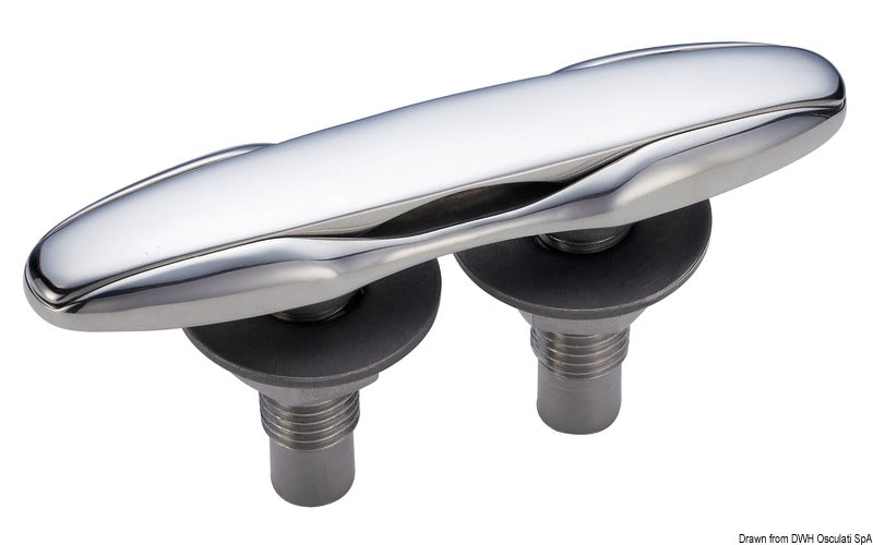 Smart push-up cleat mirror-polished AISI316 260 mm - foto originale Osculati Srl