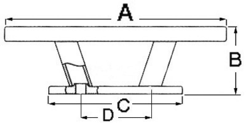 Nordik Black Line cleat 265 mm - foto originale Osculati Srl