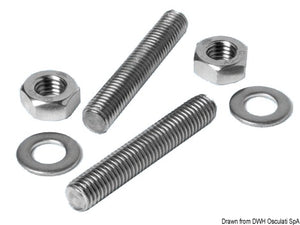SS stud kit for cleats 20x120 mm - foto originale Osculati Srl