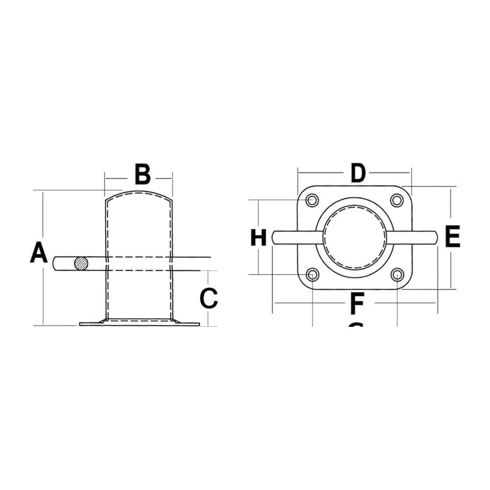 Ercole bollard 70 mm - foto originale Osculati Srl