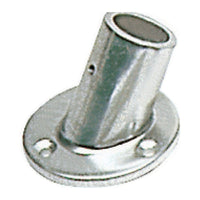 Relingsstützverbindung Sockel, rund 60° 25 mm
