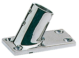 Pulpit socket AISI316 rectangular 60° 25 mm - foto originale Osculati Srl