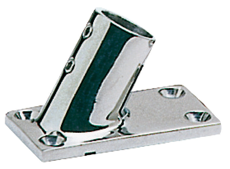 Pulpit socket AISI316 rectangular 60° 25 mm - foto originale Osculati Srl