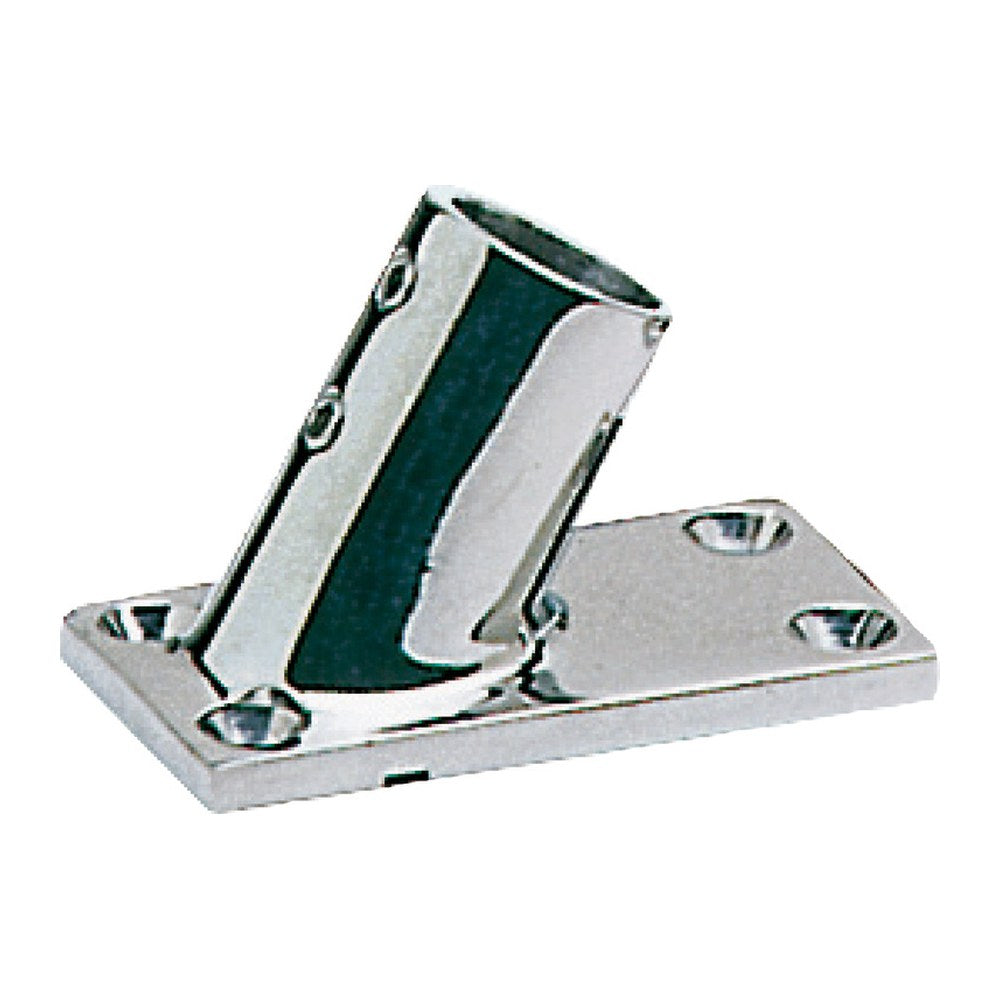 Pulpit socket AISI316 rectangular 60° 25 mm - foto originale Osculati Srl
