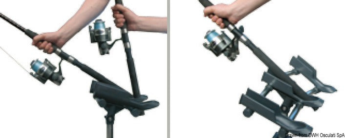 Oceansouth Quicklift rod holder insert f. Nr. 2 rods - foto originale Osculati Srl