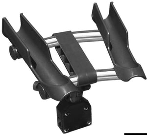 Oceansouth Quicklift rod holder Nr. 2 rods f. 25 mm rail - foto originale Osculati Srl