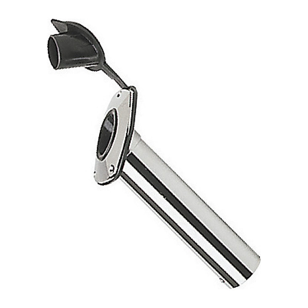 Flush-mount rod holder chromed brass 42 mm - foto originale Osculati Srl
