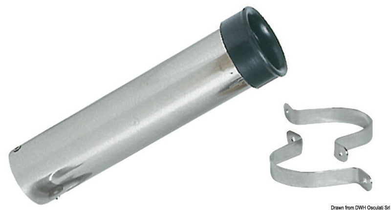 SS rod holder for bulkhead mounting 41 mm - foto originale Osculati Srl