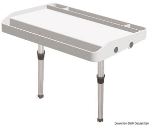 Oceansouth Bait tray to be fitted to rod holders 700 x 420 mm - foto originale Osculati Srl