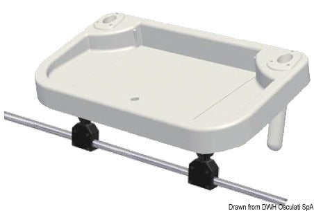 Tray for 25-mm Ø pulpit pipes 850x460 mm - foto originale Osculati Srl