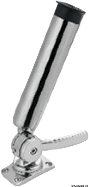 Portacanne orientabile in acciaio inox 316 per fissaggio su piano - foto originale Osculati Srl