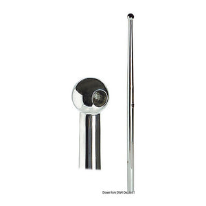 Stanchion for female base AISI316 610 mm - foto originale Osculati Srl