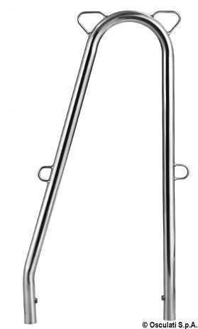 Double stanchion without stud - foto originale Osculati Srl