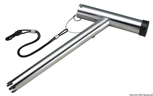 Raised swivelling rod holder 38 mm - foto originale Osculati Srl