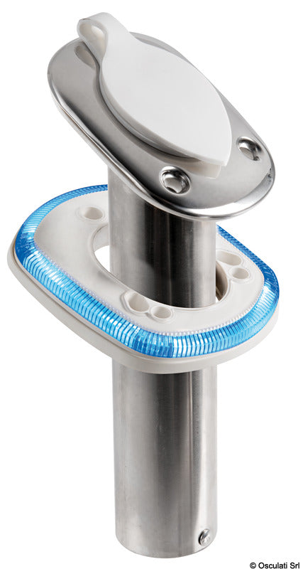 Base w/LED for fishing rod holder - foto originale Osculati Srl