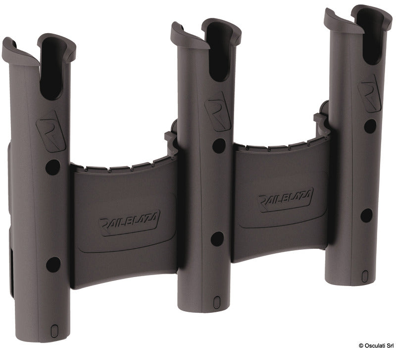Railblaza RodStow Triple with Caddy Black - foto originale Osculati Srl