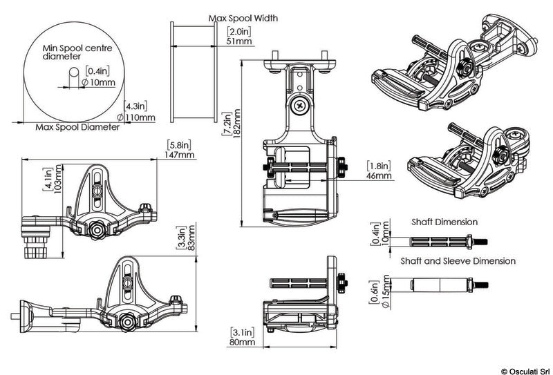 Railblaza Spooling Station Fixed or StarPort Mount - foto originale Osculati Srl