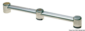 Aluminium oval handrail central for pipe 40x20mm - foto originale Osculati Srl