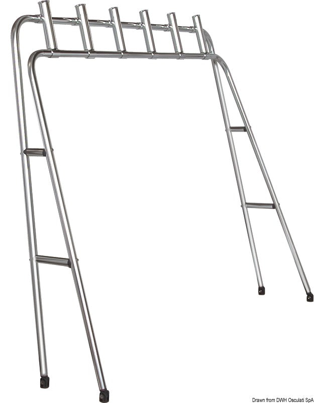 Oceansouth Foldable rod holder rack 6 places 32 mm - foto originale Osculati Srl