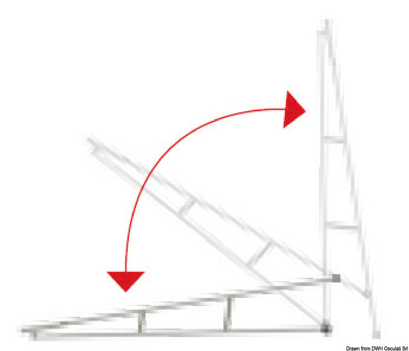 Oceansouth Foldable rod holder rack 6 places 32 mm - foto originale Osculati Srl