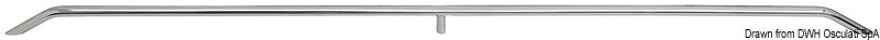 Handrail AISI316 13x33 mm 305 mm - foto originale Osculati Srl