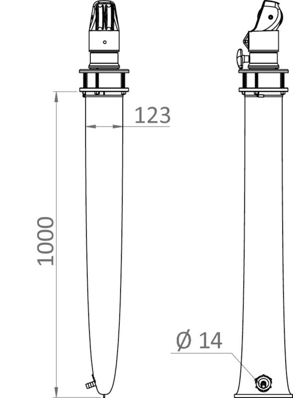 N.2 drain bags for telescopic davit 42.354.00 - foto originale Osculati Srl