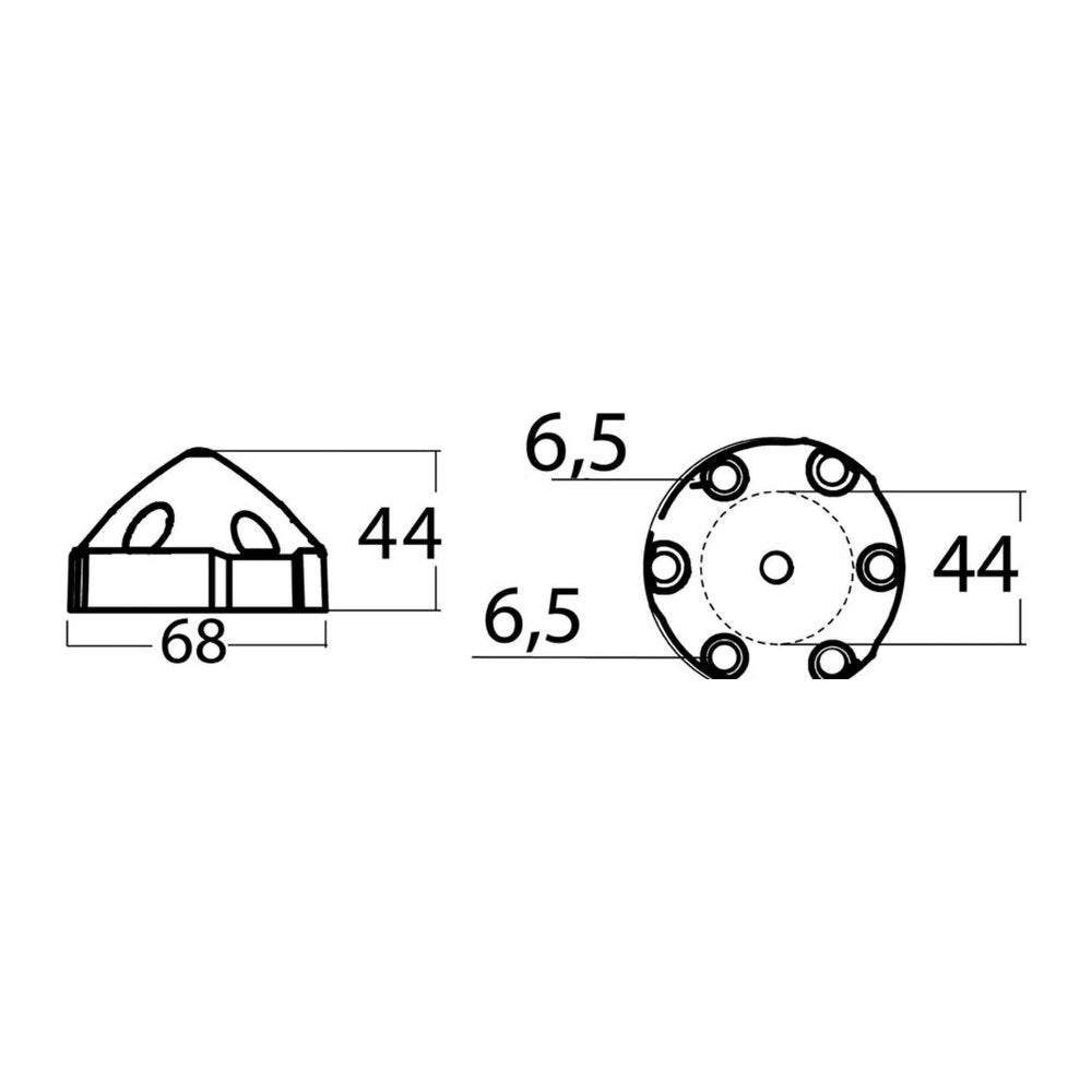 Tecnoseal Anode compatible with Max-Prop 28/35 mm - foto originale Osculati Srl