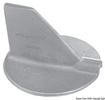 Tecnoseal Zinc fin anode 90/200 HP - foto originale Osculati Srl