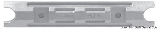Tecnoseal Aluminium rod anode for Yamaha und Mariner - foto originale Osculati Srl
