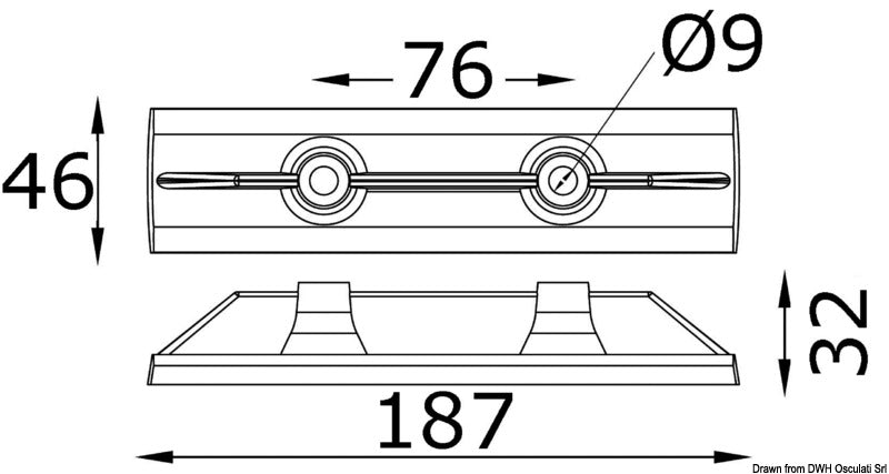 Tecnoseal Onboard zinc bar anode for Yamaha - foto originale Osculati Srl