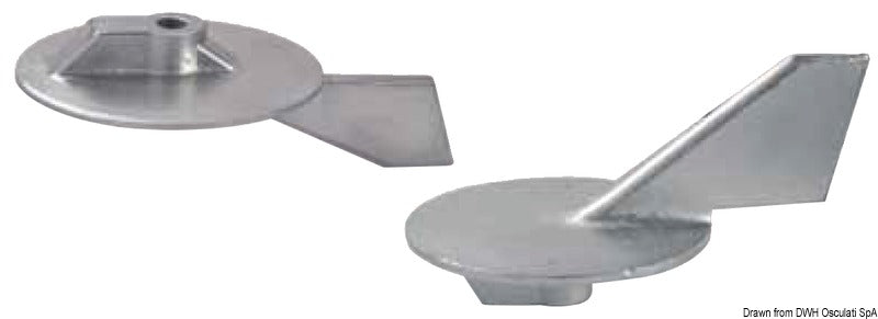 Tecnoseal Zinc fin anode 50/90 HP - foto originale Osculati Srl