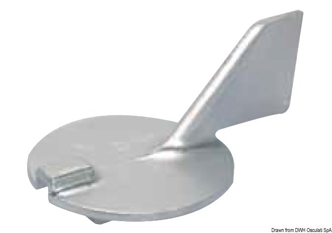 Tecnoseal Zinc fin anode 50/100 HP 4-stroke - foto originale Osculati Srl