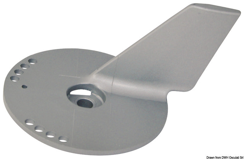 Tecnoseal Magnesium fin anode Suzuki DF60/140 with bores - foto originale Osculati Srl