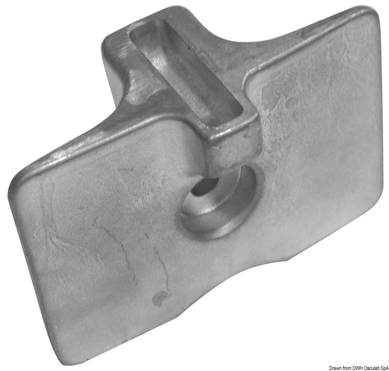 Tecnoseal Zinc plate anode Yamaha 80 x 58 mm - foto originale Osculati Srl