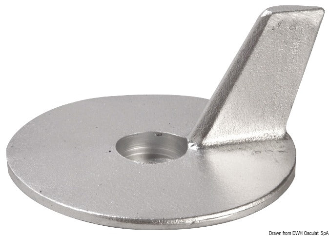 Tecnoseal Zinc fin anode Honda 25/50 HP - foto originale Osculati Srl