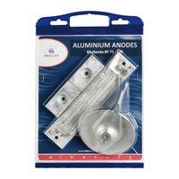 By Tecnoseal Kit de ânodos de alumínio para motores fora de borda Honda 75/225 HP
