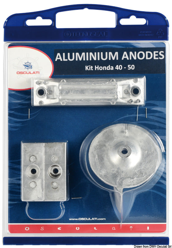 Osculati by Tecnoseal Zinc anode kit for Honda outboards 40/50 HP - foto originale Osculati Srl
