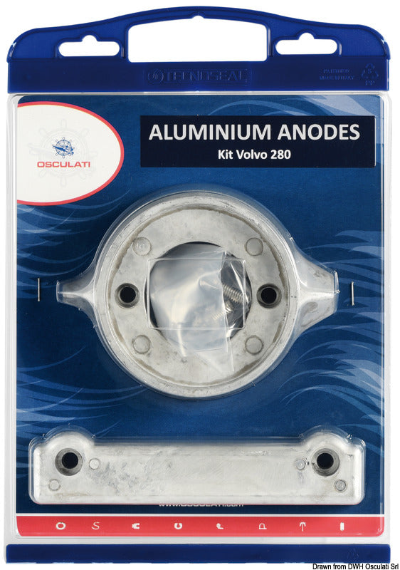 Osculati by Tecnoseal Anode kit for Volvo engines 280 zinc - foto originale Osculati Srl
