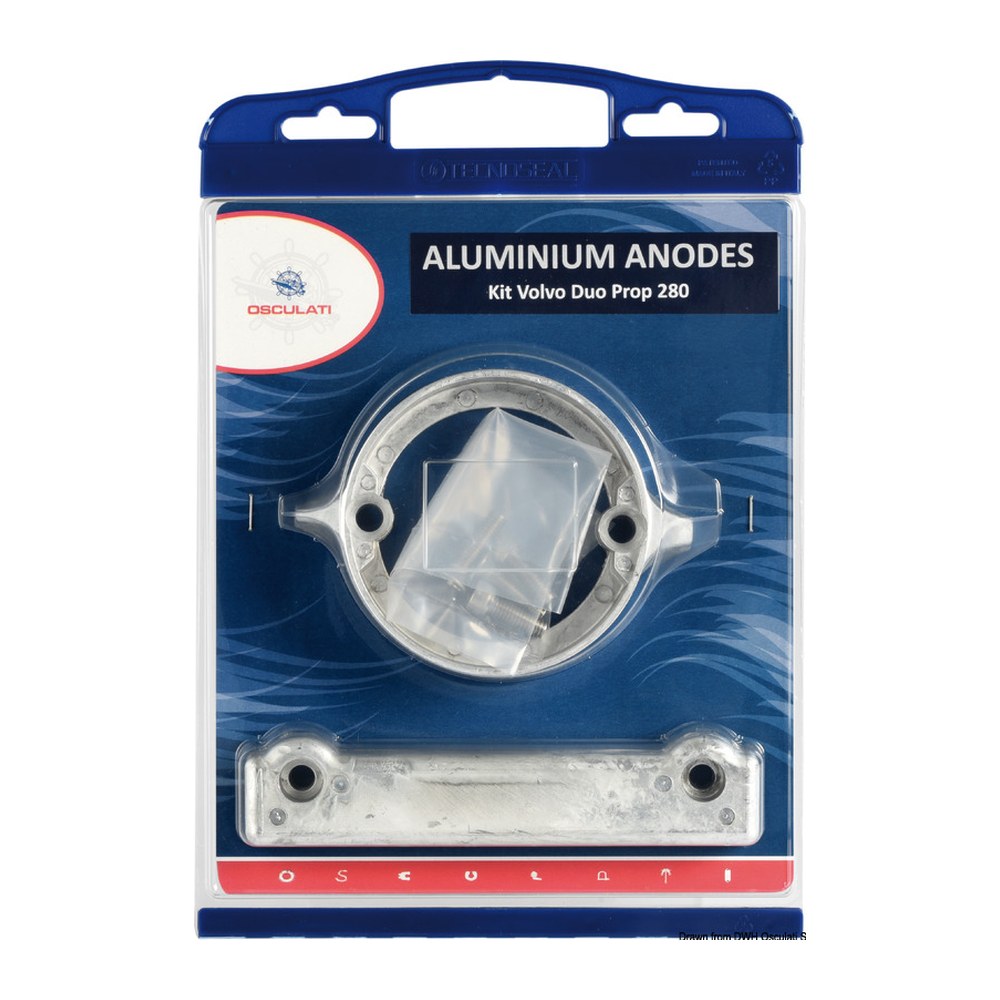Osculati by Tecnoseal Anode kit for Volvo engines 280DP aluminium - foto originale Osculati Srl