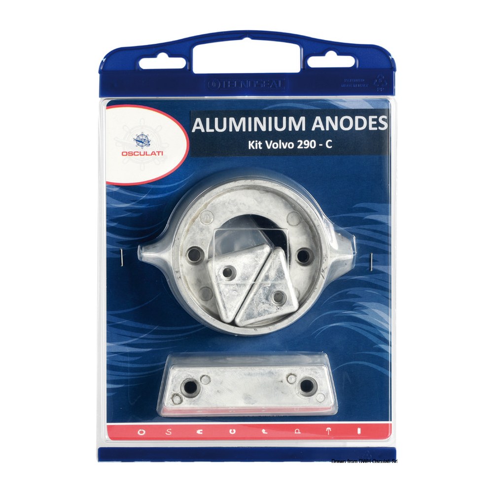 Osculati by Tecnoseal Anode kit for Volvo engines 290 aluminium - foto originale Osculati Srl