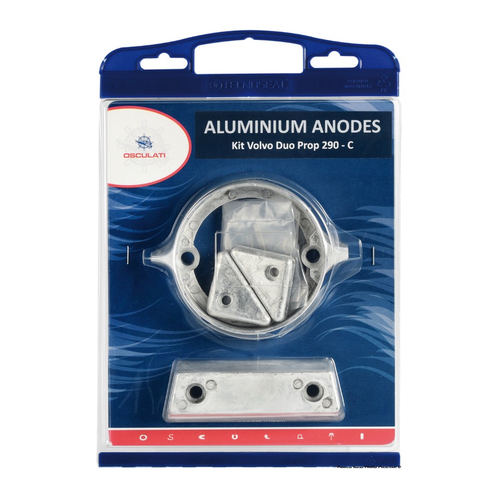 Osculati by Tecnoseal Anode kit for Volvo engines 290 DP zinc - foto originale Osculati Srl